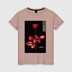 Женская футболка Depeche mode rose
