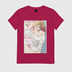 Футболка хлопковая женская Марин Китагава косплей, цвет: маджента