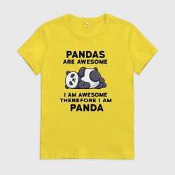 Футболка хлопковая женская Будь собой, цвет: желтый