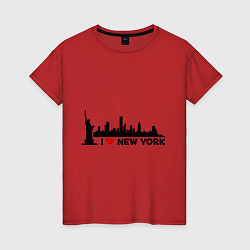 Женская футболка I love New York