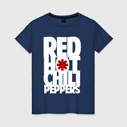 Женская футболка RHCP - title and logo