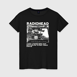 Женская футболка Radiohead band