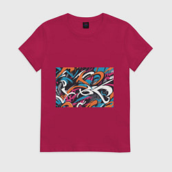 Женская футболка Граффити абстракция