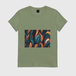 Женская футболка Темные и теплые контрасты