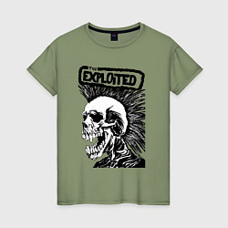 Женская футболка The exploited skull