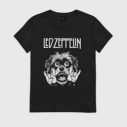 Женская футболка Led Zeppelin rock dog