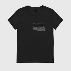 Футболка хлопковая женская Бу испугался не бойся, цвет: черный