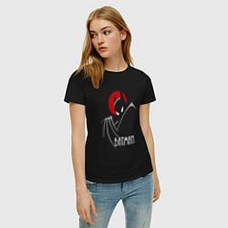 Футболка хлопковая женская Бэтмен, цвет: черный — фото 2