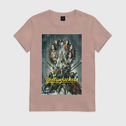 Футболка хлопковая женская Шершни 2022, цвет: пыльно-розовый