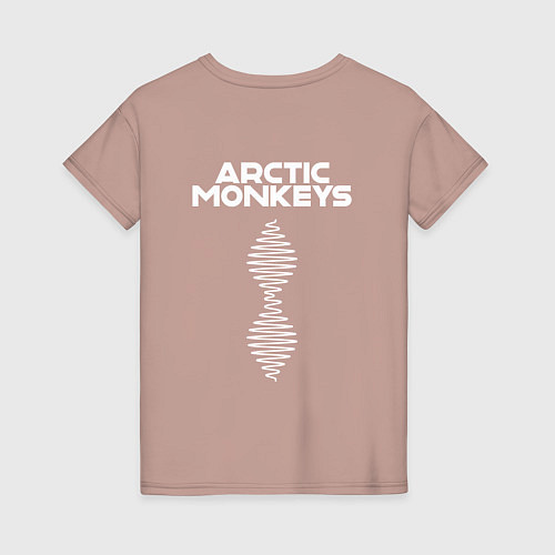 Женская футболка Arctic Monkeys логотип / Пыльно-розовый – фото 2