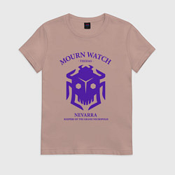 Футболка хлопковая женская Mourn Watch Dragon Age, цвет: пыльно-розовый