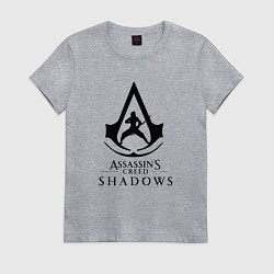Футболка хлопковая женская Assassins Shadow, цвет: меланж