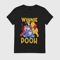 Женская футболка Winnie Pooh hugs