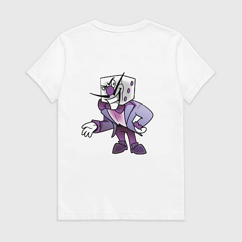 Женская футболка Dice are playing / Белый – фото 2