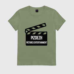 Женская футболка Pizdezh pictures entertainment