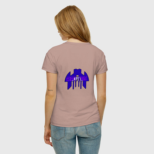 Женская футболка Cortex фиолетовый aneurism iv / Пыльно-розовый – фото 4