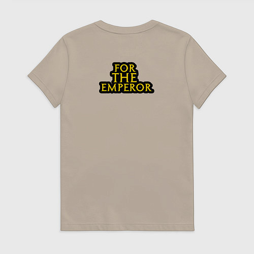 Женская футболка За императора Warhammer 40k / Миндальный – фото 2