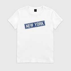 Футболка хлопковая женская Style New York, цвет: белый