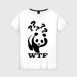 Женская футболка WTF: White panda