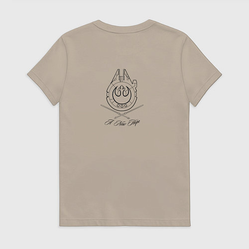 Женская футболка Новая надежда / Миндальный – фото 2