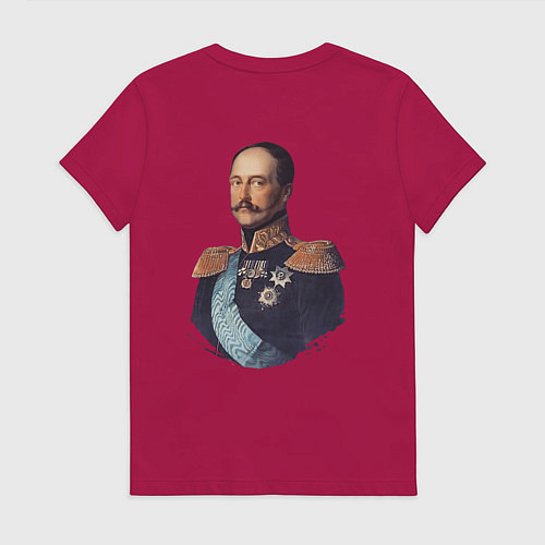 Женская футболка Где русский флаг поднят то там он опускаться не до / Маджента – фото 2