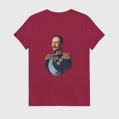 Женская футболка Где русский флаг поднят то там он опускаться не до / Маджента – фото 2