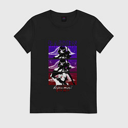 Футболка хлопковая женская Raiden Bosenmori Mei Black, цвет: черный