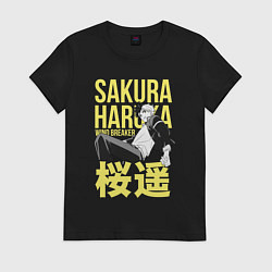 Футболка хлопковая женская Haruka Sakura - Ветролом, цвет: черный