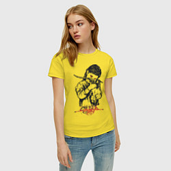 Футболка хлопковая женская Chelsea Grin: Demon Girl, цвет: желтый — фото 2
