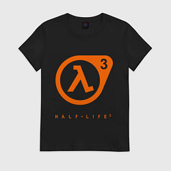 Футболка хлопковая женская Half-Life 3, цвет: черный