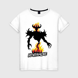 Женская футболка Nevermore Fire