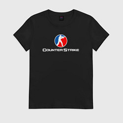 Футболка хлопковая женская Counter-Strike, цвет: черный