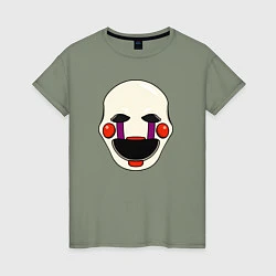 Футболка хлопковая женская Puppet FNAF Марионетка, цвет: авокадо