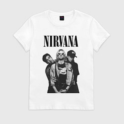 Футболка хлопковая женская Nirvana Group, цвет: белый