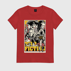 Футболка хлопковая женская Pulp Fiction Stories, цвет: красный