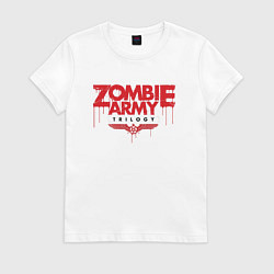 Футболка хлопковая женская Zombie Army Trilogy, цвет: белый