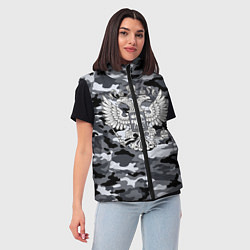 Женский жилет Городской камуфляж Россия, цвет: 3D-красный — фото 2