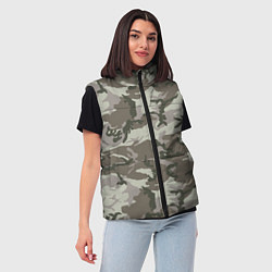 Женский жилет Камуфляж лесной летний, цвет: 3D-красный — фото 2