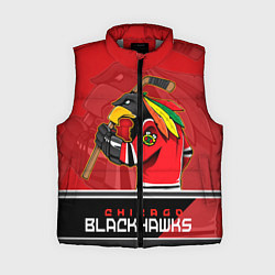 Женский жилет Chicago Blackhawks, цвет: 3D-светло-серый