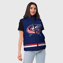 Женский жилет Columbus Blue Jackets, цвет: 3D-красный — фото 2