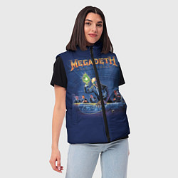 Женский жилет Megadeth: Rust In Peace, цвет: 3D-светло-серый — фото 2