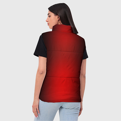 Женский жилет Led Zeppelin: Red line / 3D-Красный – фото 4