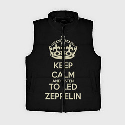 Женский жилет Keep Calm & Led Zeppelin, цвет: 3D-черный