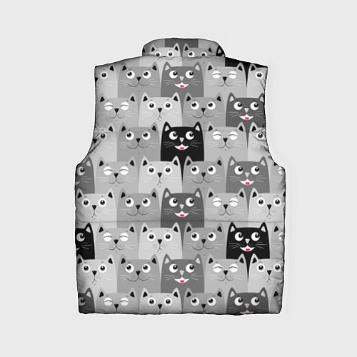Женский жилет Котейки / 3D-Светло-серый – фото 2