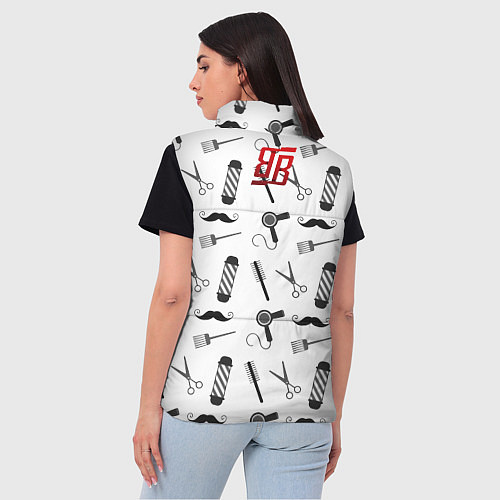 Женский жилет Барбер Борода / 3D-Красный – фото 4