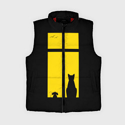 Женский жилет Котик в окошке, цвет: 3D-красный