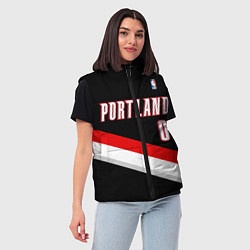 Женский жилет Portland Trail Blazers 0, цвет: 3D-красный — фото 2