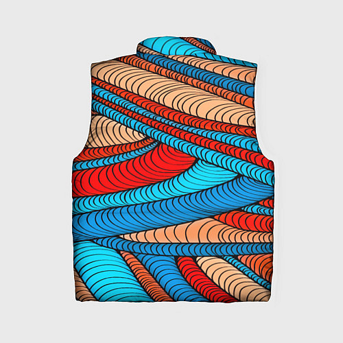 Женский жилет Яркие полосы / 3D-Светло-серый – фото 2