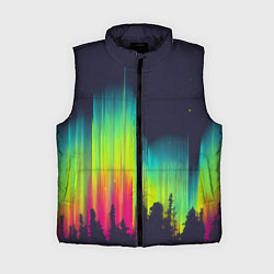 Женский жилет Северное сияние, цвет: 3D-черный