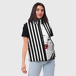 Женский жилет Pop art girl, цвет: 3D-черный — фото 2